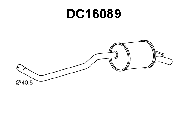 Rear Muffler (DC16089)