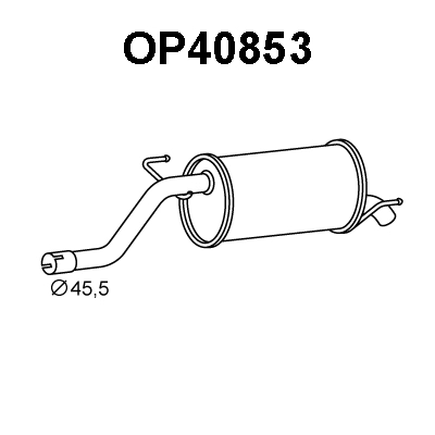 Rear Muffler (OP40853)