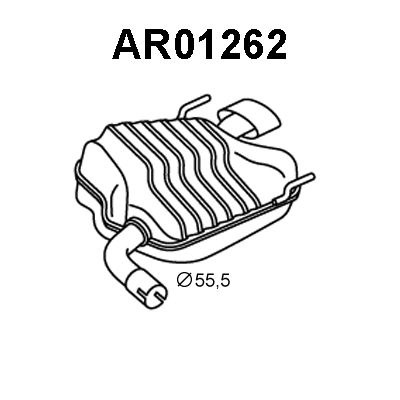 Rear Muffler (AR01262)