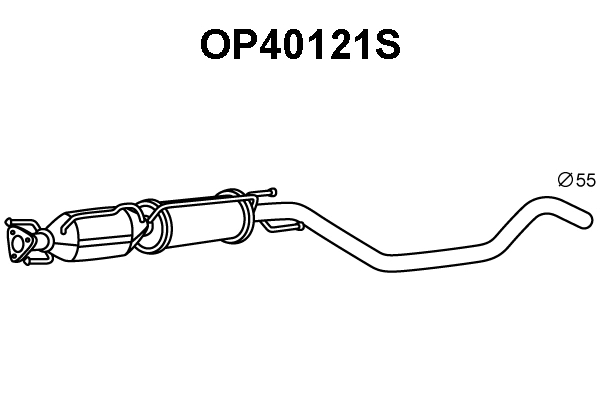 Soot/Particulate Filter, exhaust system (OP40121S)
