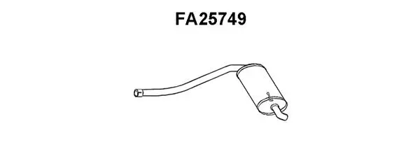 Rear Muffler (FA25749)