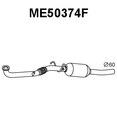 Soot/Particulate Filter, exhaust system (ME50374F)