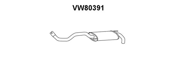 Rear Muffler (VW80391)