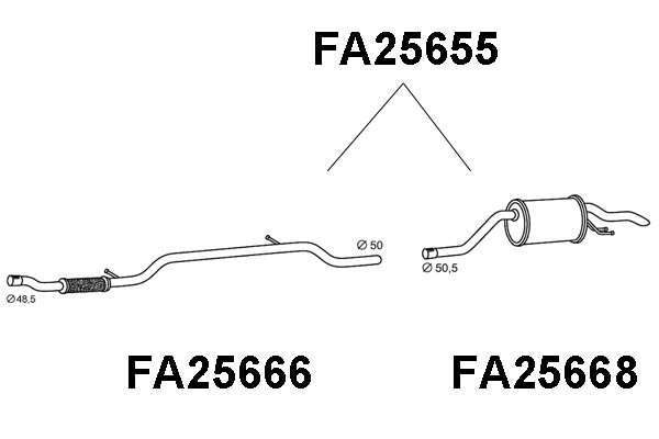 Rear Muffler (FA25655)
