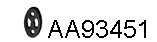 Rubber Strip, exhaust system (AA93451)
