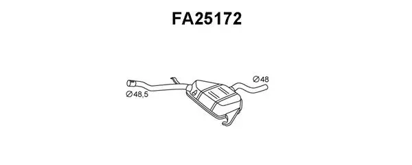 Front Muffler (FA25172)