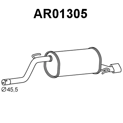 Rear Muffler (AR01305)