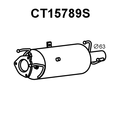 Soot/Particulate Filter, exhaust system (CT15789S)