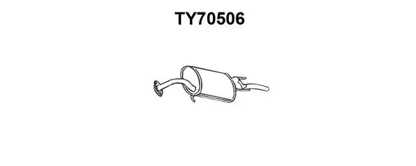 Rear Muffler (TY70506)