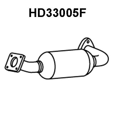 Soot/Particulate Filter, exhaust system (HD33005F)