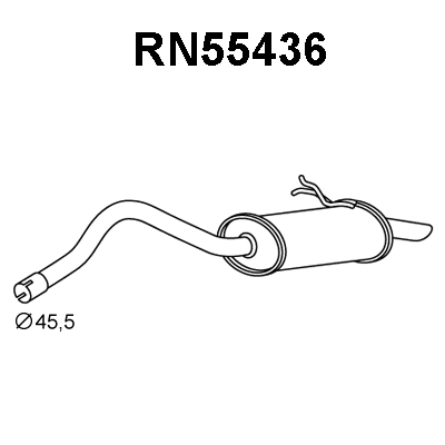 Rear Muffler (RN55436)