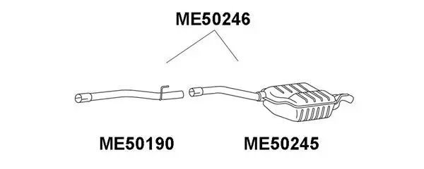 Rear Muffler (ME50246)