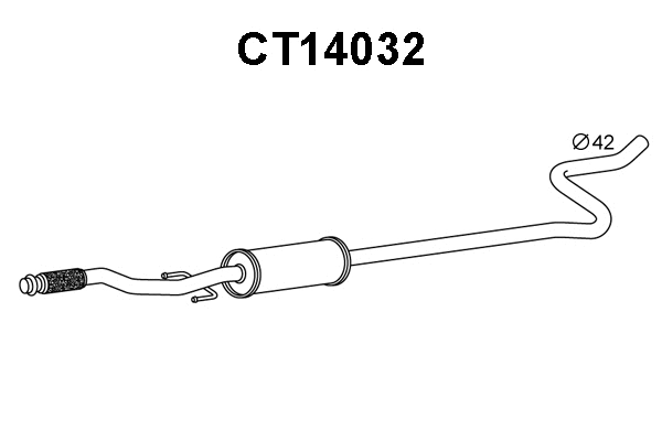 Front Muffler (CT14032)