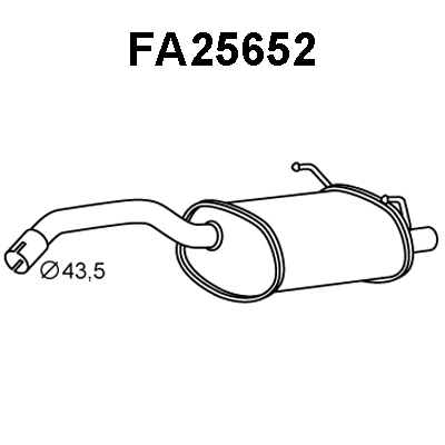 Rear Muffler (FA25652)