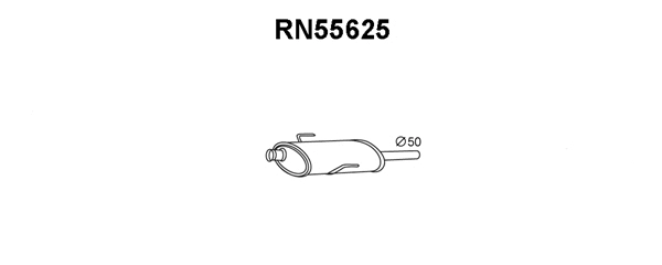 Front Muffler (RN55625)