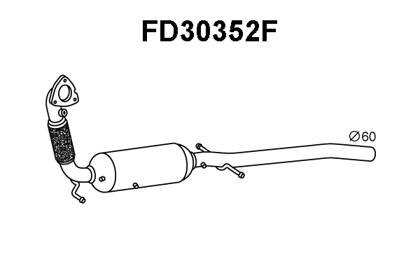 Soot/Particulate Filter, exhaust system (FD30352F)