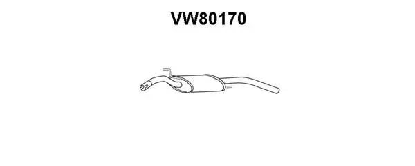 Rear Muffler (VW80170)