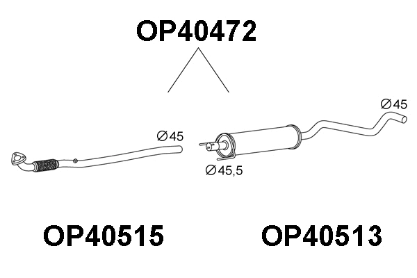 Centre Muffler (OP40472)