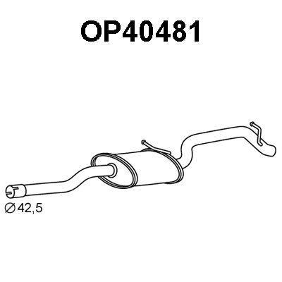 Rear Muffler (OP40481)