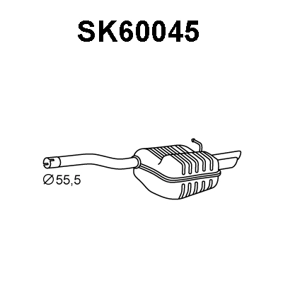 Rear Muffler (SK60045)
