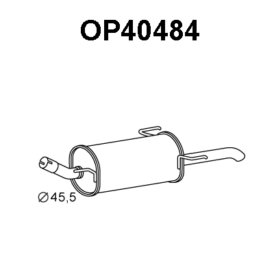 Rear Muffler (OP40484)