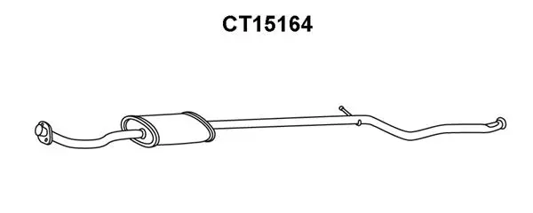 Front Muffler (CT15164)