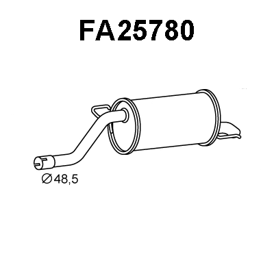 Rear Muffler (FA25780)