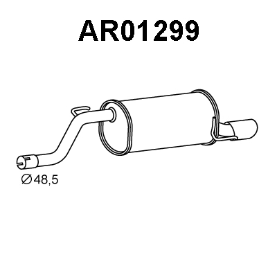 Rear Muffler (AR01299)