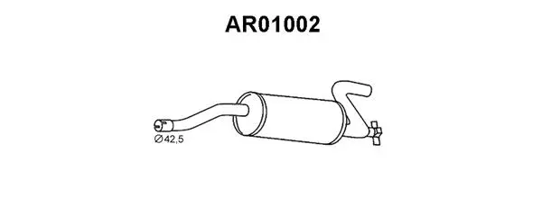 Rear Muffler (AR01002)