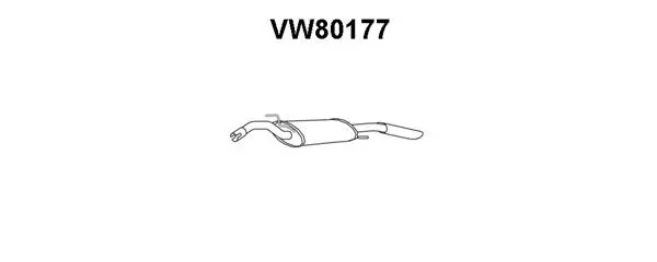 Rear Muffler (VW80177)