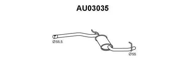 Front Muffler (AU03035)