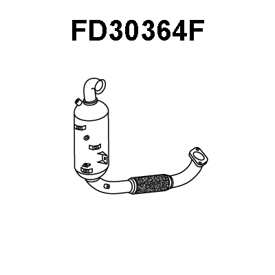 Soot/Particulate Filter, exhaust system (FD30364F)