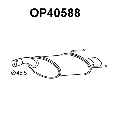 Rear Muffler (OP40588)