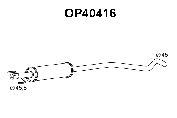 Front Muffler (OP40416)