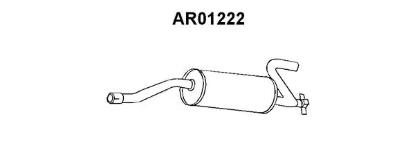 Rear Muffler (AR01222)