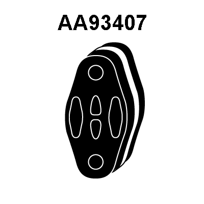 Rubber Strip, exhaust system (AA93407)