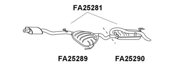 Rear Muffler (FA25281)