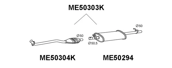 Catalytic Converter (ME50303K)