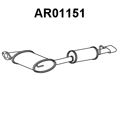 Rear Muffler (AR01151)