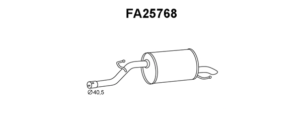 Rear Muffler (FA25768)