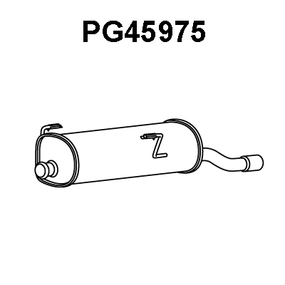 Rear Muffler (PG45975)