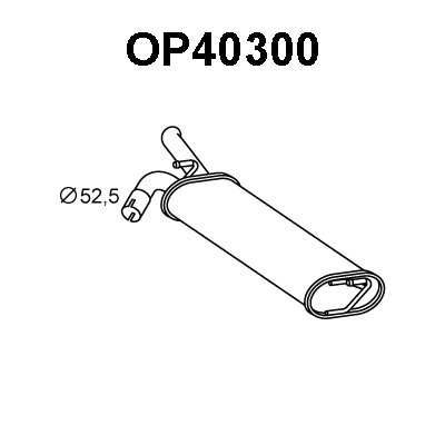 Rear Muffler (OP40300)