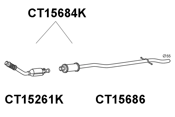 Catalytic Converter (CT15684K)