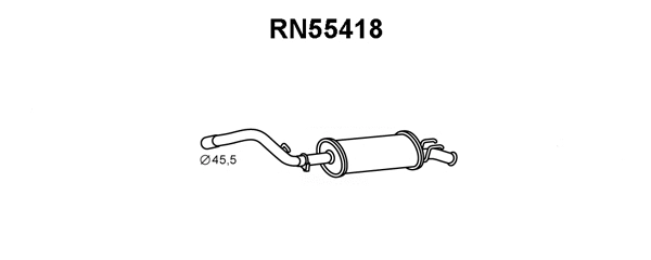 Rear Muffler (RN55418)