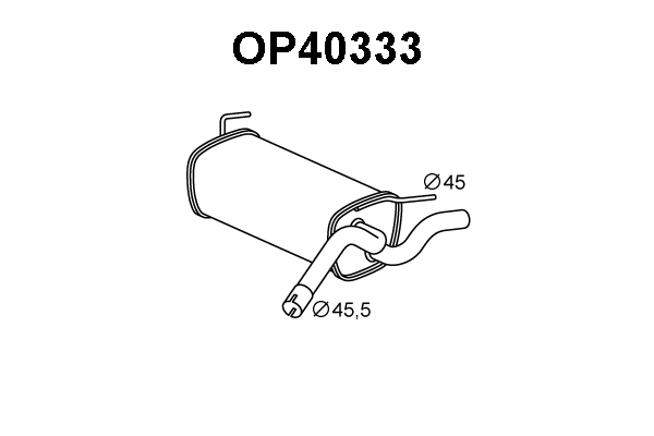 Rear Muffler (OP40333)