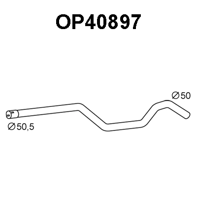 Exhaust Pipe (OP40897)