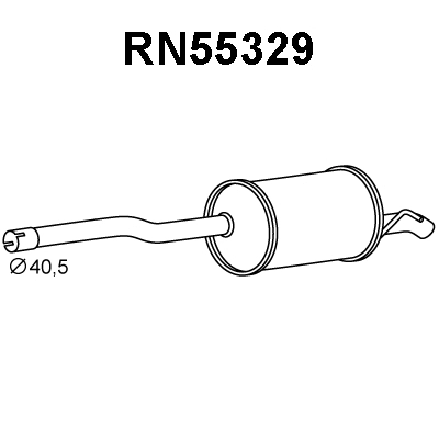 Rear Muffler (RN55329)