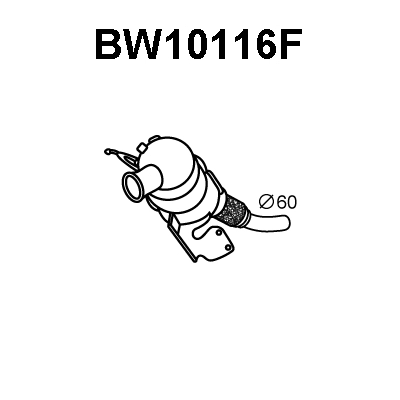 Soot/Particulate Filter, exhaust system (BW10116F)