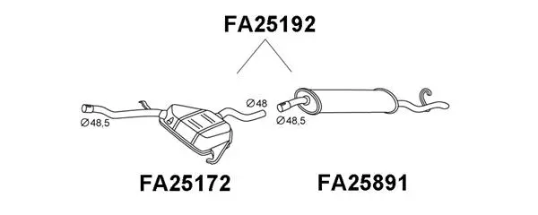 Rear Muffler (FA25891)