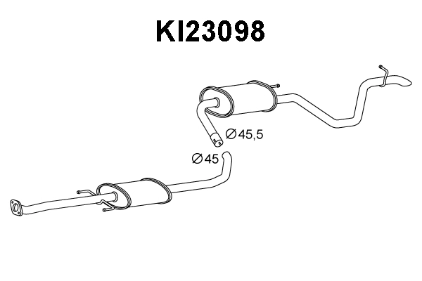 Rear Muffler (KI23098)